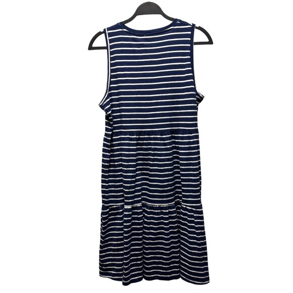 J.Crew Sleeveless Striped Knit Tiered Mini Dress Size S - Picture 6 of 10